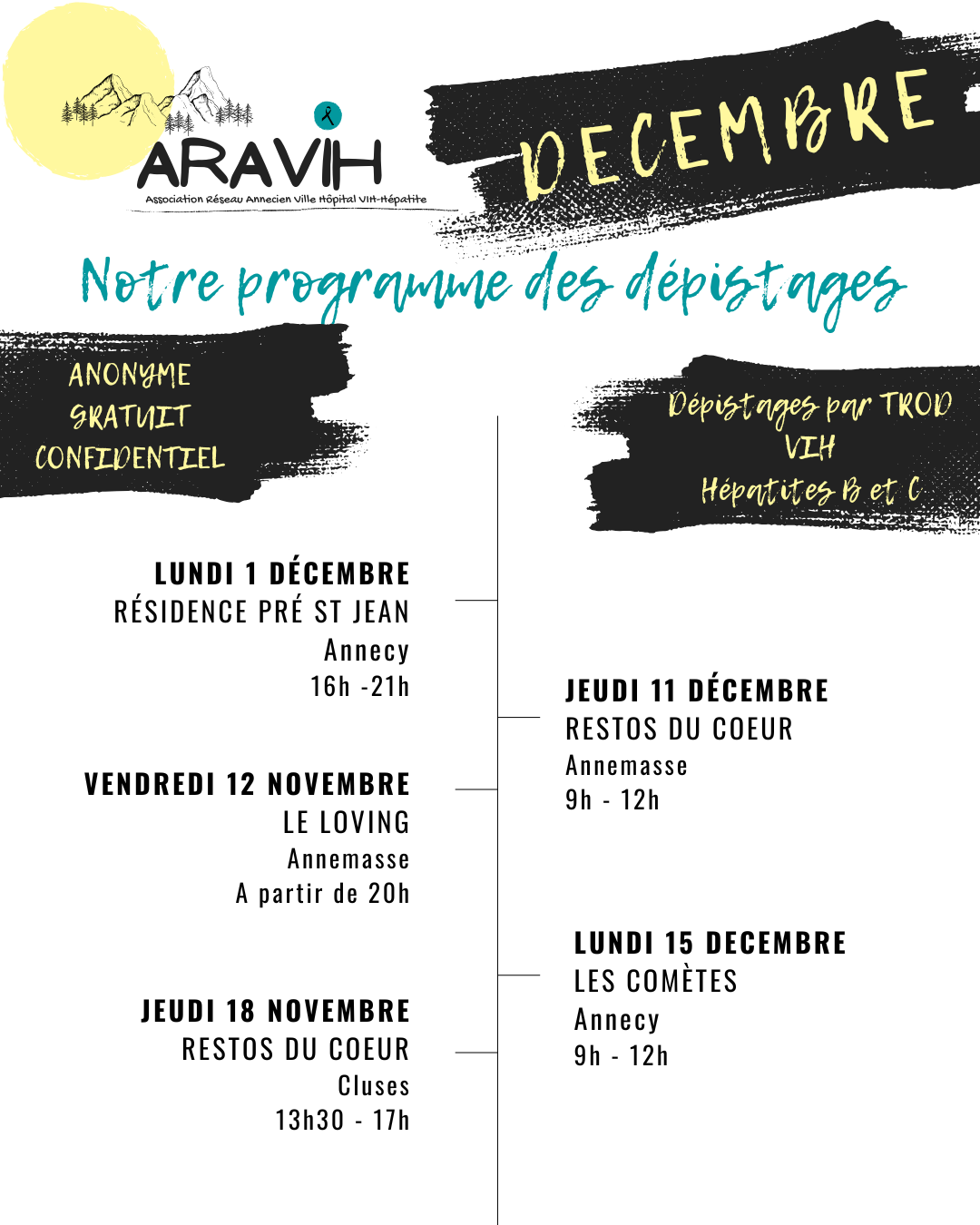 programme décembre